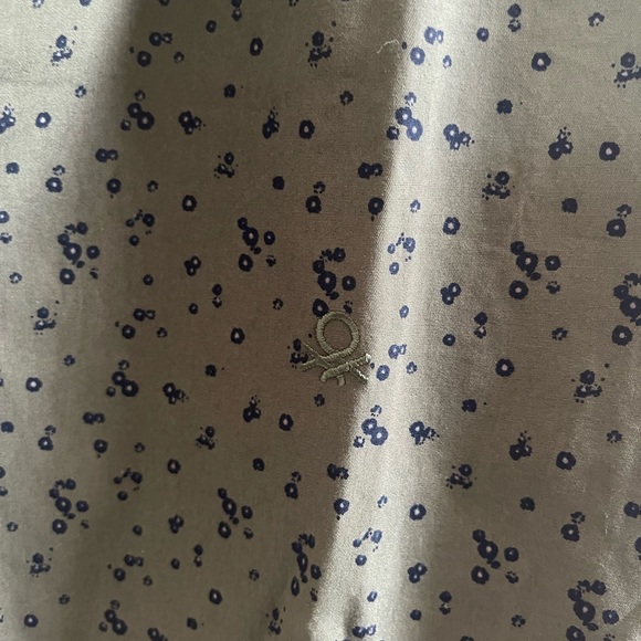 United Colors of Benetton Olive causal printed shirt - Picture 4 of 6